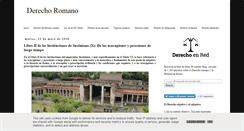 Desktop Screenshot of derechoromano.es