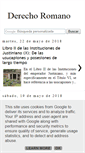 Mobile Screenshot of derechoromano.es