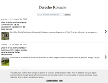 Tablet Screenshot of derechoromano.es